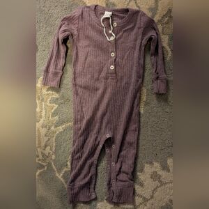 Kids Ribbed One Piece - Purple